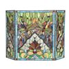 Image 3 : Tiffany-style Victorian 3pcs Folding Fireplace Screen 44x28