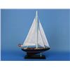 Image 2 : Wooden Endeavour Model Sailboat Decoration 16"