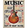 Image 1 : Music Inspires Me 12.5"Wx16"H