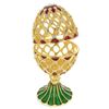 Image 2 : Oriental Style Royal Inspired Russian Egg 4.8 Inches