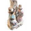 Image 2 : 19thc Pair of German Contra Boehme Porcelain Fairing Candle Holders, Welch Tea Party