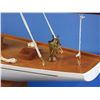 Image 7 : Wooden Columbia Model Sailboat Decoration 60"