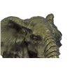 Image 5 : Bronze Metal Elephant Bust Sculpture 8" x 8"