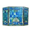 Image 3 : Tiffany-style Victorian 3pcs Folding Fireplace Screen 44x28