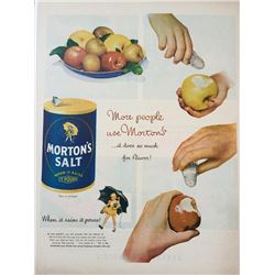 c1950 Morton's Salt Fruit Advertisement