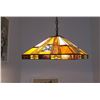 Image 3 : "ELY" Tiffany-style 2 Light Hanging Pendant Fixture 16" Shade