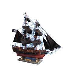 Wooden Caribbean Pirate Ship Model Limited 26" - Black Sails