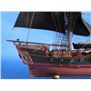 Image 3 : Wooden Caribbean Pirate Ship Model Limited 26" - Black Sails