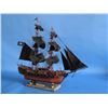 Image 6 : Wooden Caribbean Pirate Ship Model Limited 26" - Black Sails