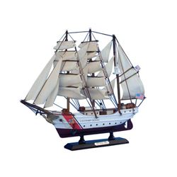 Wooden United States Coast Guard USCG Eagle Model Ship 15''