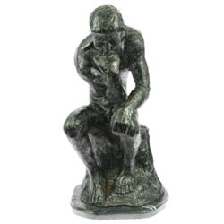 Massive Extra Large Rodin Thinker Famous Work Artwork Bronze Sculpture Marble NR