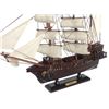 Image 6 : Wooden Thomas Tew's Amity White Sails Pirate Ship Model 20"