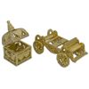 Image 3 : Golden Royal Coronation Coach Trinket Box Figurine
