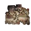 Image 1 : Soapstone Monkeys, Dual Brush Pots Bixi