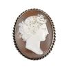 Image 1 : 19thc Classical Carved Shell Cameo Pendant