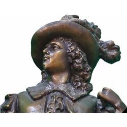 Magnificent, Monumental Cast Metal Conquistador Statue