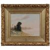 Image 2 : 19thc Signed, Fisher's Bay Landscape Painting