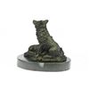 Image 3 : Mother Wolf and Cubs Bronze Sculpture 4.5" x 5"