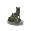 Image 8 : Mother Wolf and Cubs Bronze Sculpture 4.5" x 5"