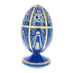 1896 Twelve Monograms Royal Wooden Egg