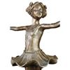 Image 4 : Signed Preiss Little Girl Child Ballerina Bronze Marble Statue Sculpture
