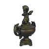 Image 10 : Vintage Style Bronze Cherubim Urn Jewelry Box 8.5" x 6"