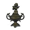 Image 2 : Vintage Style Bronze Cherubim Urn Jewelry Box 8.5" x 6"