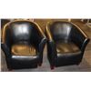 Image 1 : PAIR OF LEATHERETTE CLUB CHAIRS