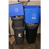 Image 1 : LOT OF GARBAGE CANS & RECYCLE BINS