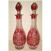 Image 1 : PR. OF BOHEMIAN GLASS DECANTERS