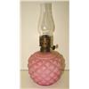 Image 1 : PINK SATIN GLASS LAMP