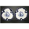 Image 1 : PAIR OF FLOW BLUE PLATES