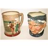 Image 1 : PAIR OF RELIEF DECORATED ROYAL DOULTON MUGS