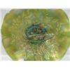 Image 3 : GREEN CARNIVAL GLASS BOWL