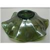 Image 4 : GREEN CARNIVAL GLASS BOWL