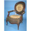 Image 1 : VICTORIAN LADIES' WALNUT ARM CHAIR