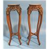 Image 1 : VICTORIAN ROSEWOOD MARBLE TOP PLANT STANDS