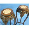 Image 4 : VICTORIAN ROSEWOOD MARBLE TOP PLANT STANDS