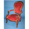 Image 1 : VICTORIAN WALNUT LADIES' ARM CHAIR