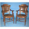 Image 1 : PAIR OF VICTORIAN WALNUT ARM CHAIRS