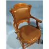 Image 2 : PAIR OF VICTORIAN WALNUT ARM CHAIRS