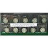 Image 1 : LOT OF 10 CIRCULATED BARBER QUARTERS