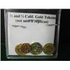 Image 1 : LOT OF FOUR CALIFORNIA GOLD TOKENS