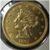 Image 1 : 1861 $2 1/2 LIBERTY GOLD COIN