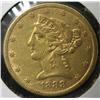Image 1 : 1888-S $5 LIBERTY GOLD COIN