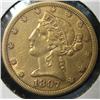 Image 1 : 1897-S $5 LIBERTY GOLD COIN