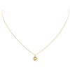 Image 2 : 0.02 ctw Diamond Pendant with Chain - 14KT Yellow Gold