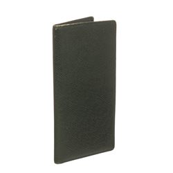 Louis Vuitton Green Taiga Leather Checkbook Wallet