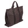 Image 2 : Hermes Gray Black Canvas Fourre Tout MM Tote Bag
