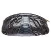 Image 1 : MCM Navy Blue Python Snakeskin Clutch Bag